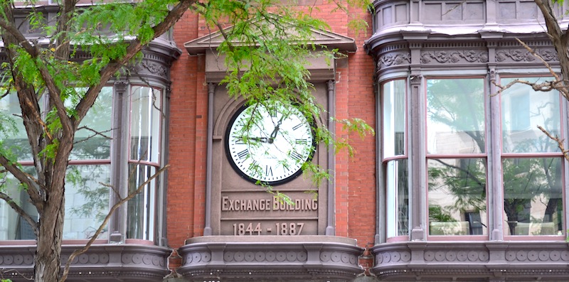 Detail of the façade.