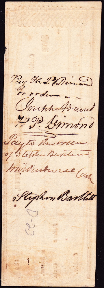 Reverse of check.