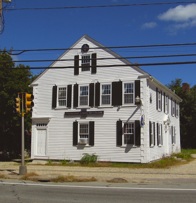 The bank's former location still functions as a lodge today, known as Friendship Lodge #7.