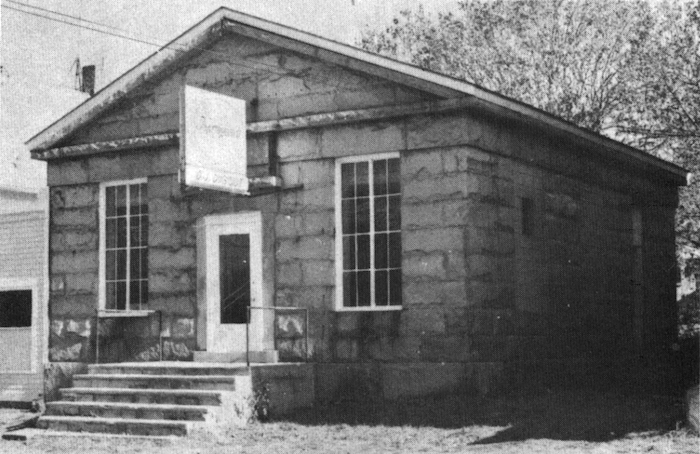 An undated photo of the former future home of the Hopkinton Bank, on Main Street in Bradford, Westerly. (From the Rhode Island Historical Preservation Commission.)