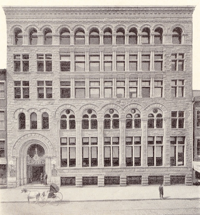 The building after its 1902 expansion.