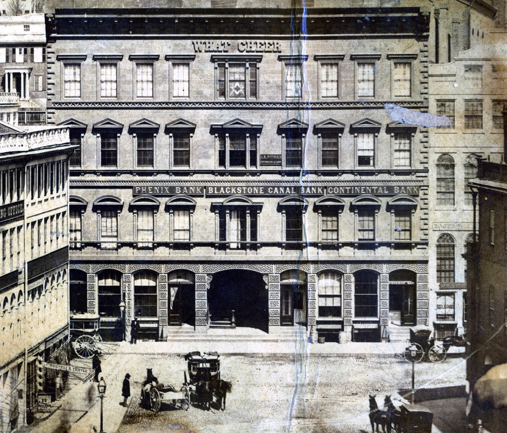 Continental Bank. What Cheer building, South Main Street, Providence