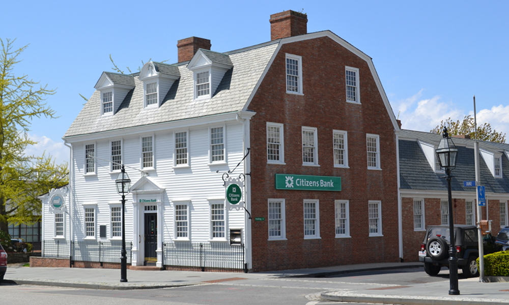 The Newport Bank's original home, now a local branch of Citizens Bank. 