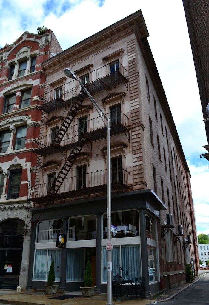 Built in 1856, the former home of the Bank of North America still stands at 48 Weybosset Street. 