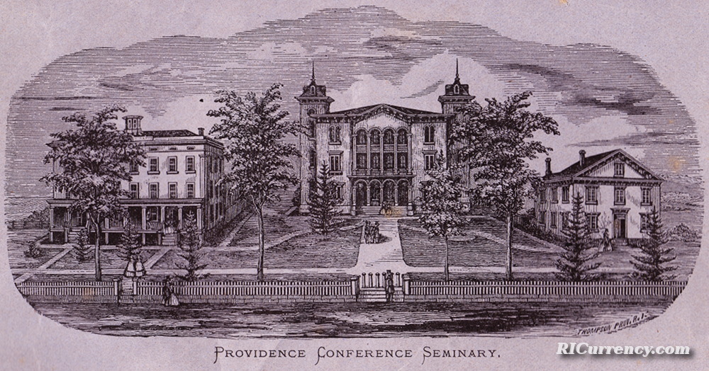  Engraving from the 1867-8 catalogue of the Providence Conference Seminary.