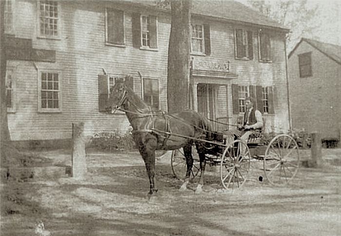 An undated photo showing the Landholders Bank offices on Kingston Road (far left, the sign is partially visible). 