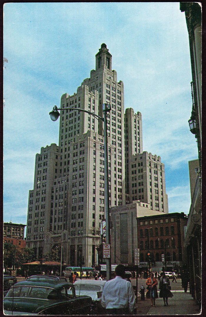 Industrial National Bank building, circa 1960s.