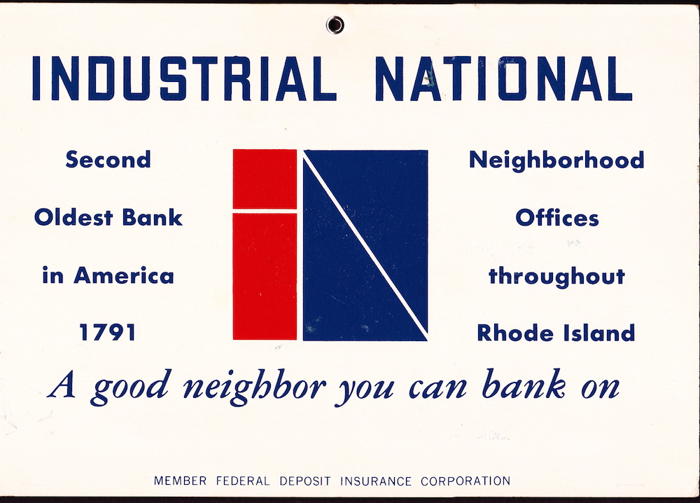 InBank sign from the 1970s. 