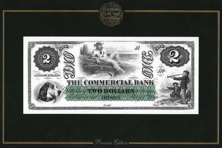 Commercial Bank Bristol $2 Reprint