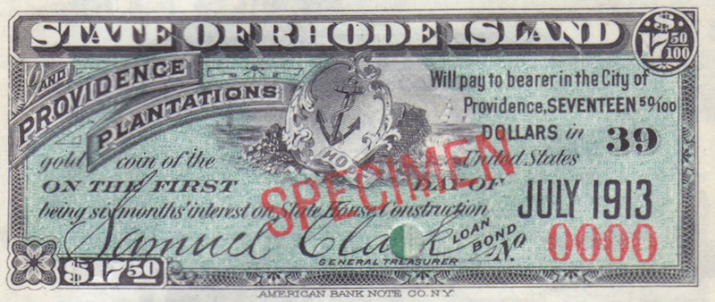  Rhode Island bond 