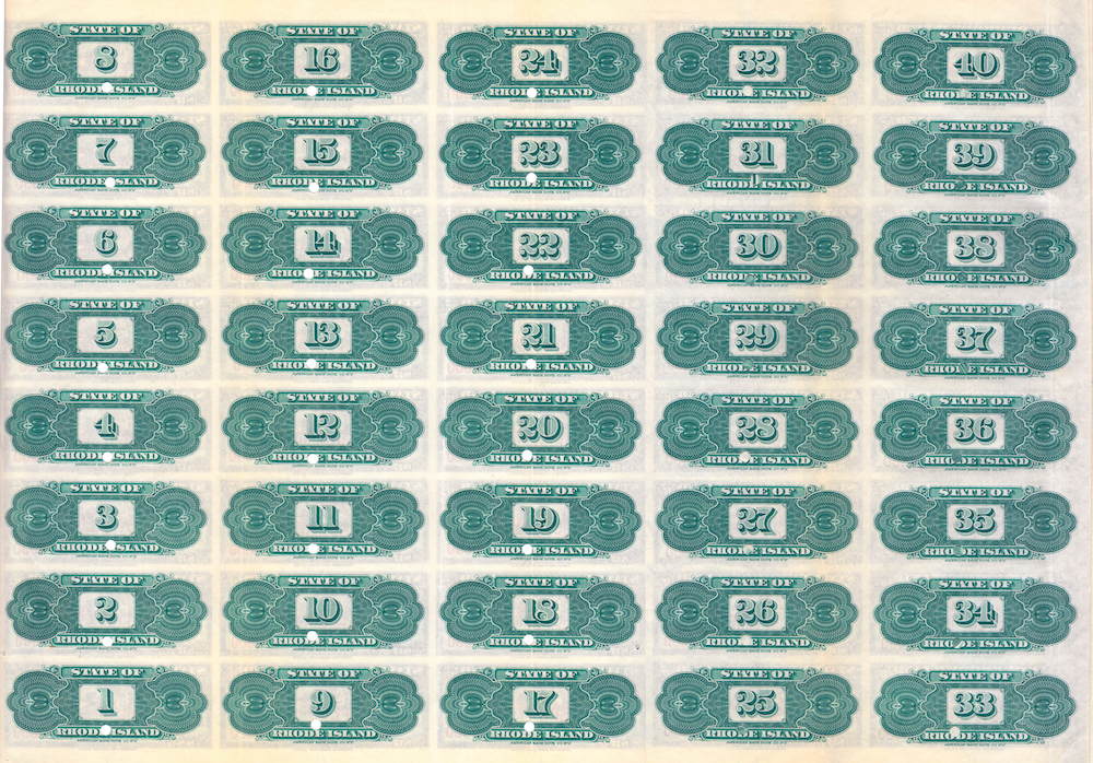 American Bank Note Company specimen bond design