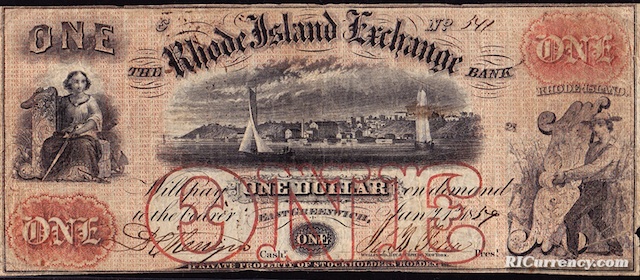 Rhode Island Exchange Bank $1