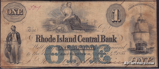 Rhode Island Central Bank $1