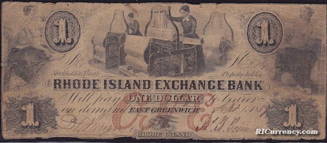 Rhode Island Exchange Bank $1