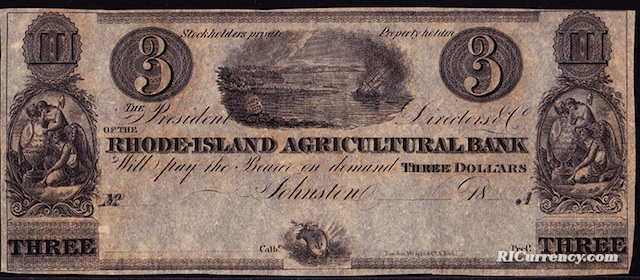 Rhode Island Agricultural Bank $3