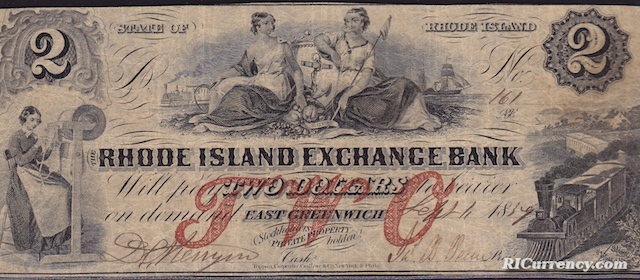 Rhode Island Exchange Bank $2