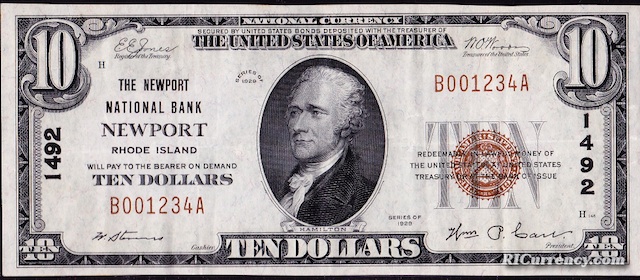 Newport National Bank $10