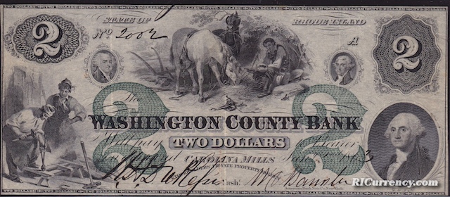 Washington County Bank $2