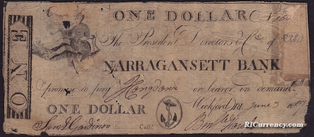 Narragansett Bank $1