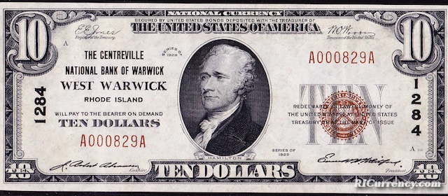 Centreville National Bank $10