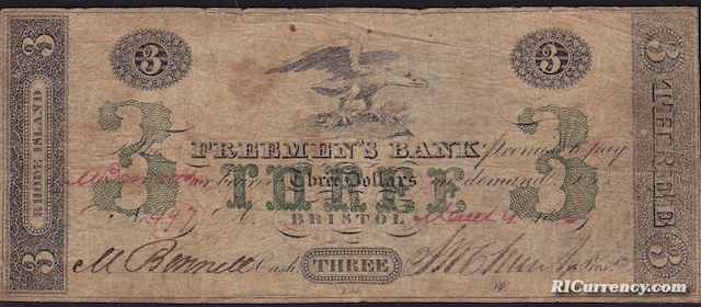 Freemen’s Bank $3