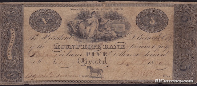 Mount Hope Bank $5