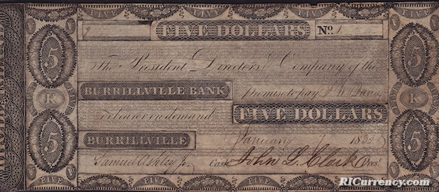 Burrillville Bank $5