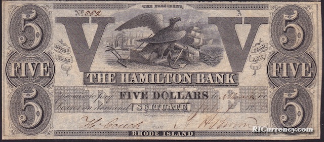 Hamilton Bank $5