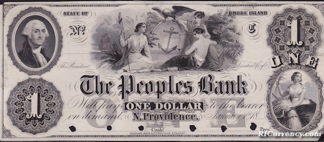 Peoples Bank $1