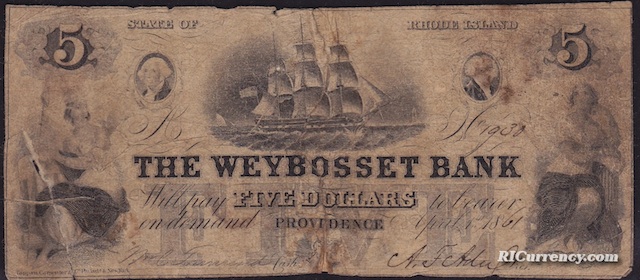 Weybosset Bank $5