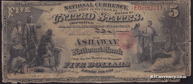 Ashaway National Bank $5
