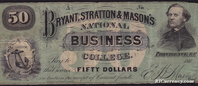 Bryant, Stratton & Mason’s $50