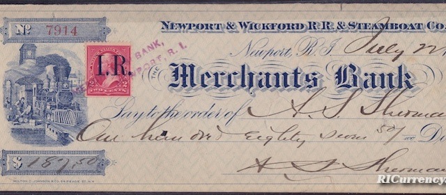 Merchants Bank Check