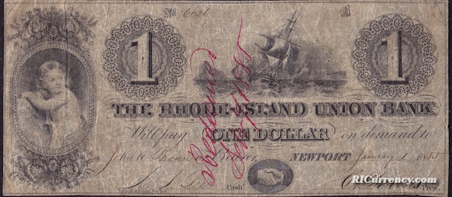 Rhode Island Union Bank $1