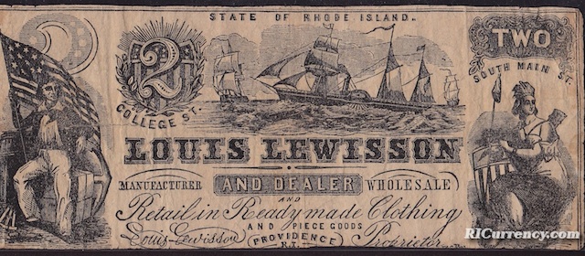 Louis Lewisson $2 Ad Note