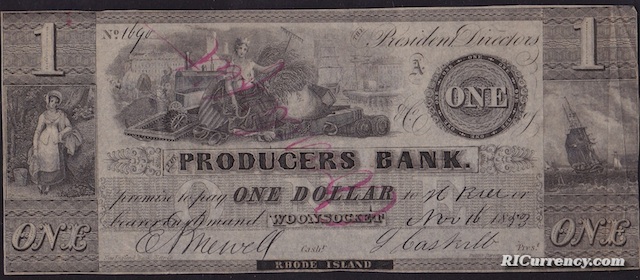 Producers Bank $1