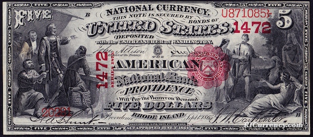 American National Bank $5