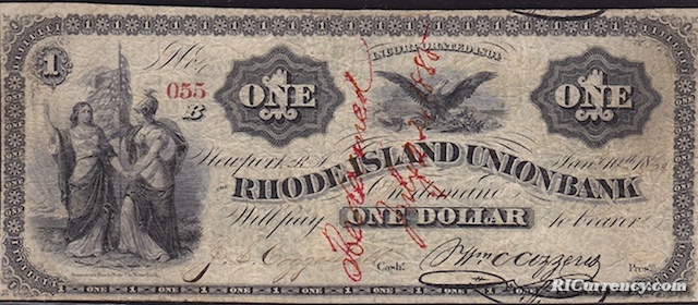 Rhode Island Union Bank $1