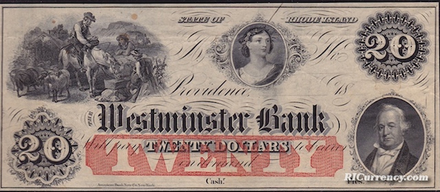 Westminster Bank $20