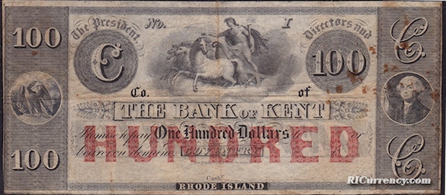 Bank of Kent $100