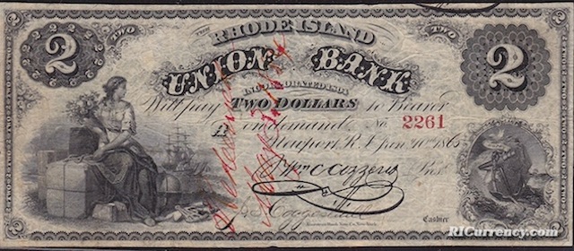 Rhode Island Union Bank $2