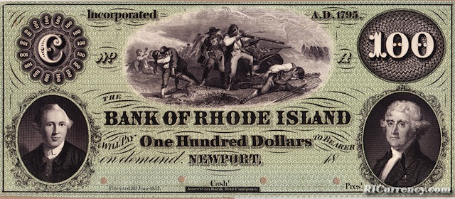 Bank of Rhode Island $100