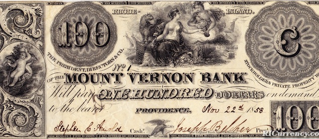 Mount Vernon Bank $100