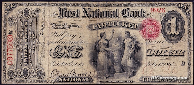 First National Bank $1