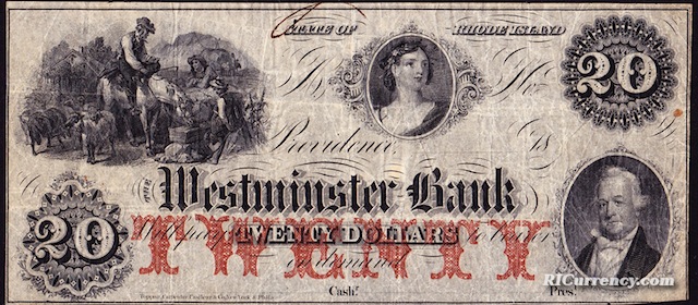 Westminster Bank $20