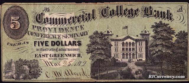 Commercial College Bank $5