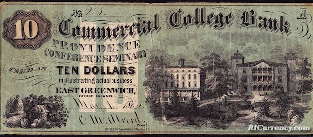 Commercial College Bank $10