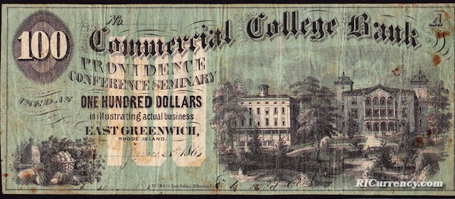 Commercial College Bank $100