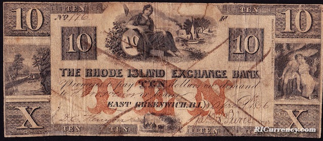 Rhode Island Exchange Bank $10