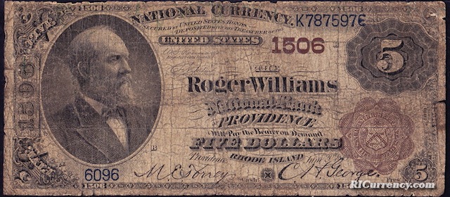 Roger Williams National Bank $5